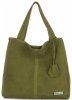 Bőr táska shopper bag Vittoria Gotti zöld V501